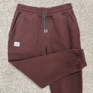 Bearded Goat Sweatpants Burgundy Joggers Drawstring Pocketed Unisex Size Small